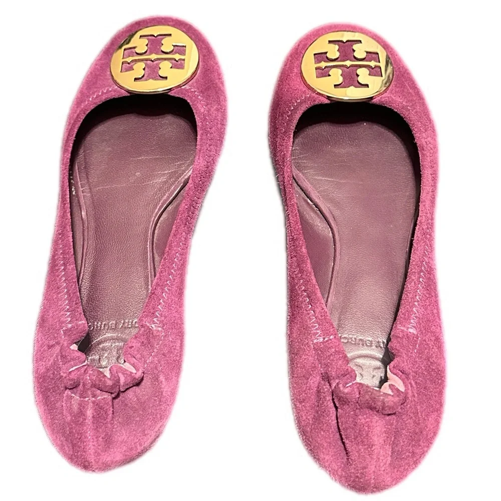 Tory Burch ballet in‎ purple suede
